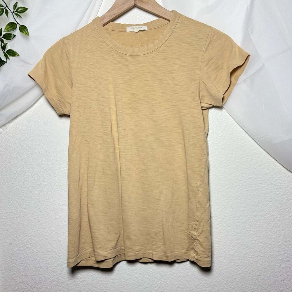 rag & bone T-shirt Beige Organic Pima Cotton